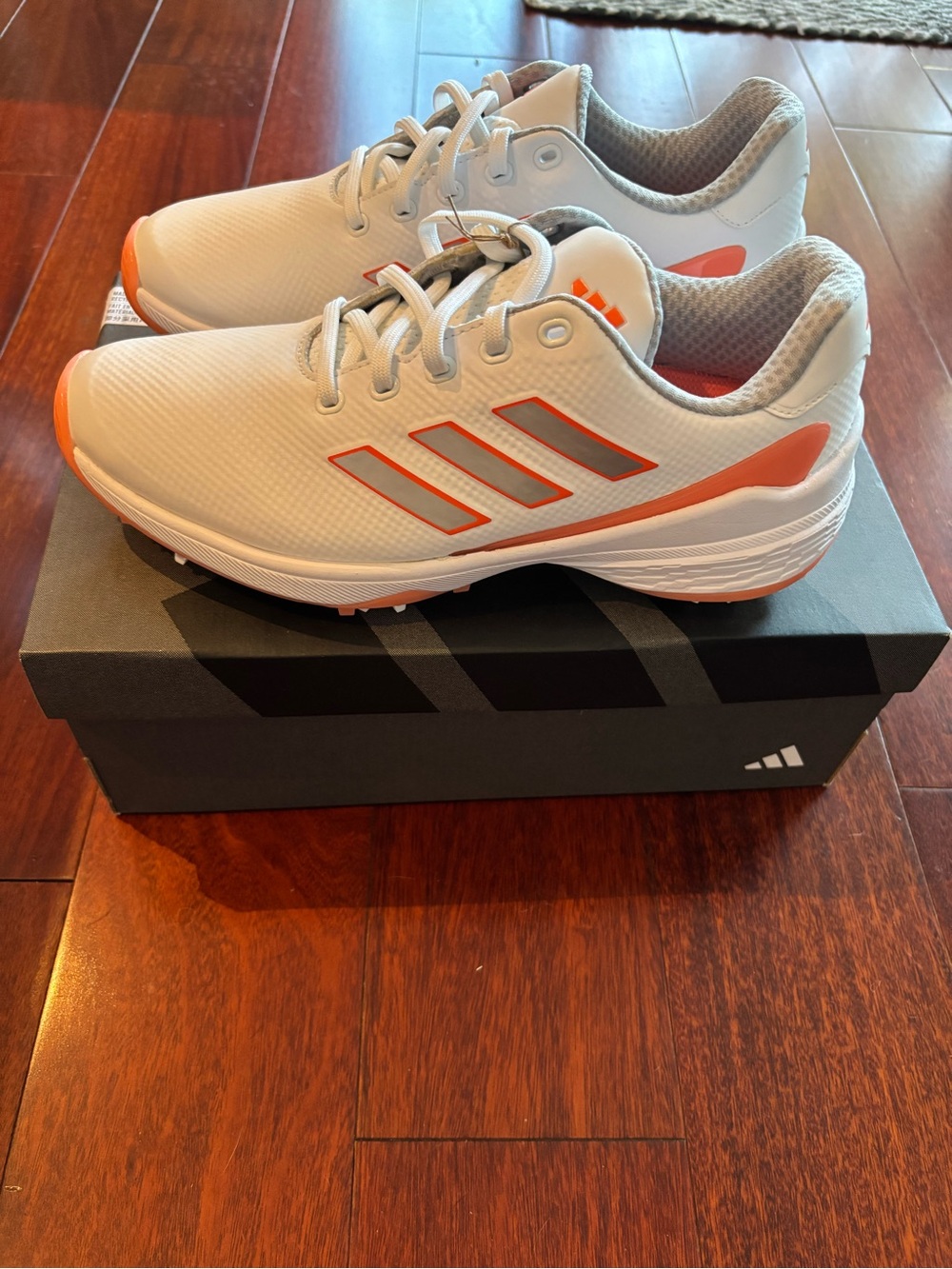 Brand New with Tags Adidas Women’s White and Coral Golf Shoes